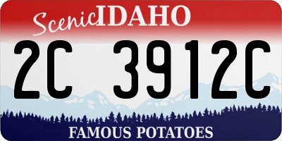 ID license plate 2C3912C