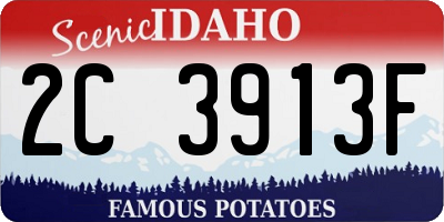 ID license plate 2C3913F