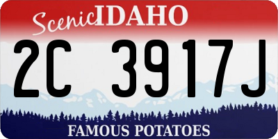 ID license plate 2C3917J