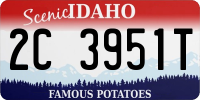ID license plate 2C3951T