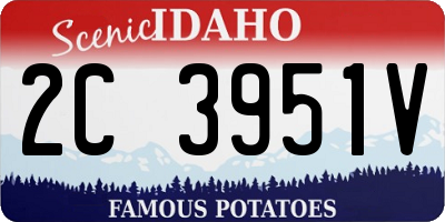 ID license plate 2C3951V