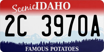 ID license plate 2C3970A