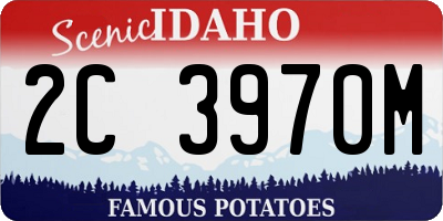 ID license plate 2C3970M