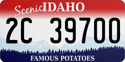 ID license plate 2C3970O