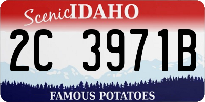 ID license plate 2C3971B