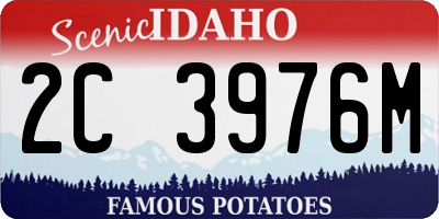 ID license plate 2C3976M