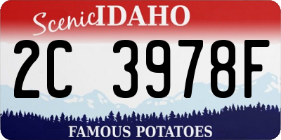 ID license plate 2C3978F