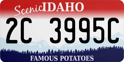 ID license plate 2C3995C