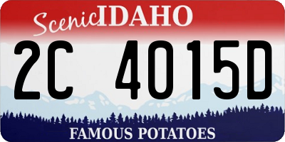 ID license plate 2C4015D