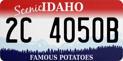 ID license plate 2C4050B