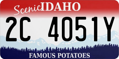 ID license plate 2C4051Y