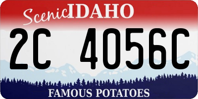 ID license plate 2C4056C