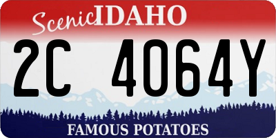 ID license plate 2C4064Y