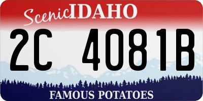 ID license plate 2C4081B