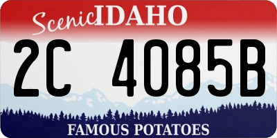 ID license plate 2C4085B
