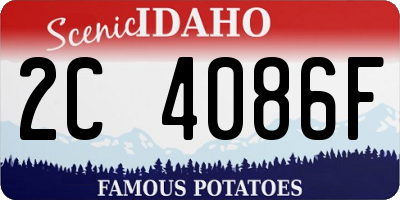 ID license plate 2C4086F