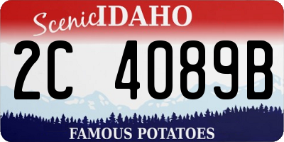 ID license plate 2C4089B