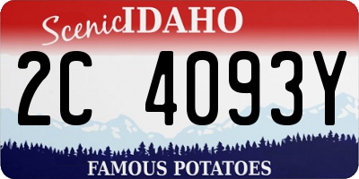 ID license plate 2C4093Y