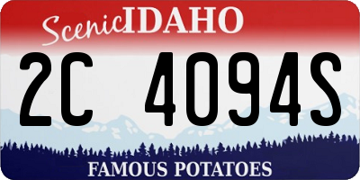 ID license plate 2C4094S