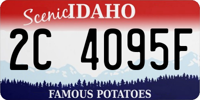 ID license plate 2C4095F
