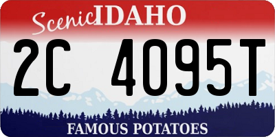ID license plate 2C4095T