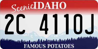 ID license plate 2C4110J