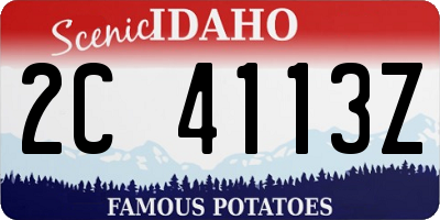 ID license plate 2C4113Z