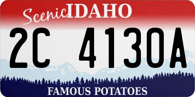 ID license plate 2C4130A