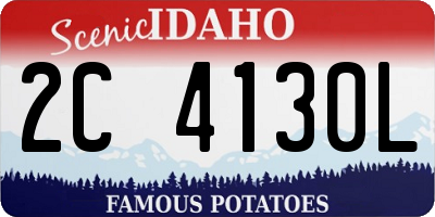 ID license plate 2C4130L