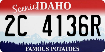 ID license plate 2C4136R