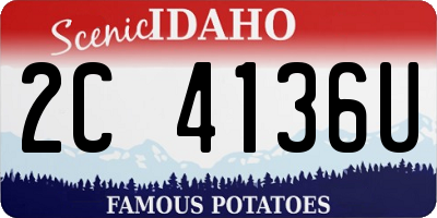 ID license plate 2C4136U