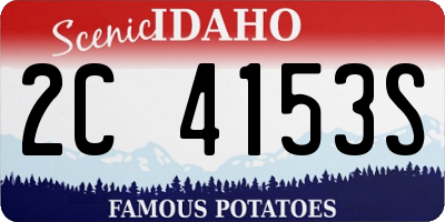 ID license plate 2C4153S