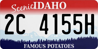 ID license plate 2C4155H