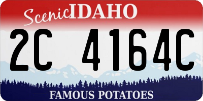 ID license plate 2C4164C
