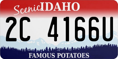 ID license plate 2C4166U