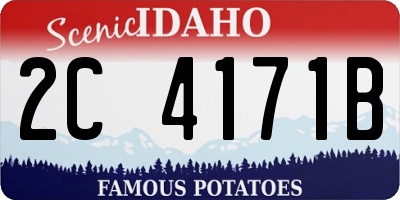 ID license plate 2C4171B