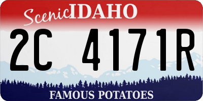 ID license plate 2C4171R