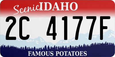ID license plate 2C4177F