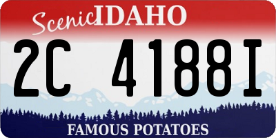 ID license plate 2C4188I