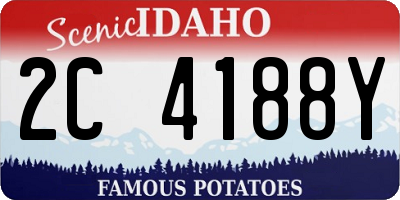 ID license plate 2C4188Y