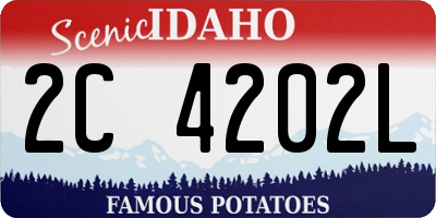 ID license plate 2C4202L