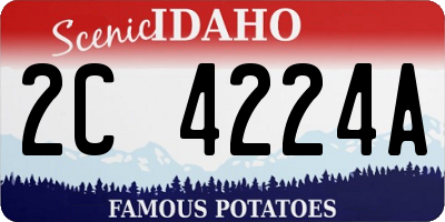 ID license plate 2C4224A