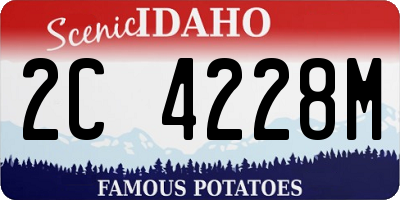 ID license plate 2C4228M