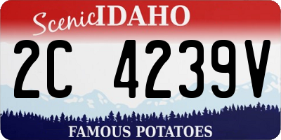 ID license plate 2C4239V