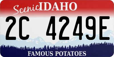 ID license plate 2C4249E