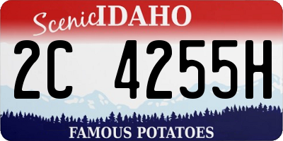 ID license plate 2C4255H