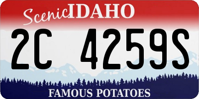 ID license plate 2C4259S
