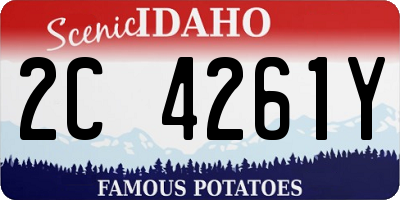 ID license plate 2C4261Y