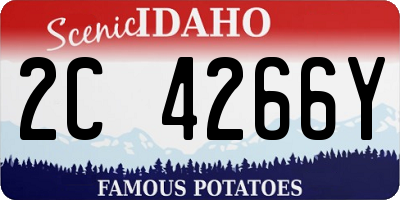 ID license plate 2C4266Y