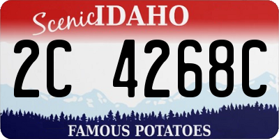 ID license plate 2C4268C